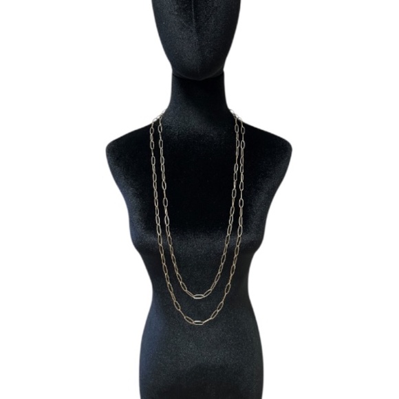 Paperclip Chain Set of 2 Necklaces - Picture 3 of 12